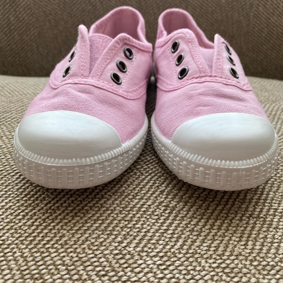 Mini Boden Canvas Laceless Pull On Sneaker. Light Pink, Size EU 27 (US 10). - Picture 7 of 11